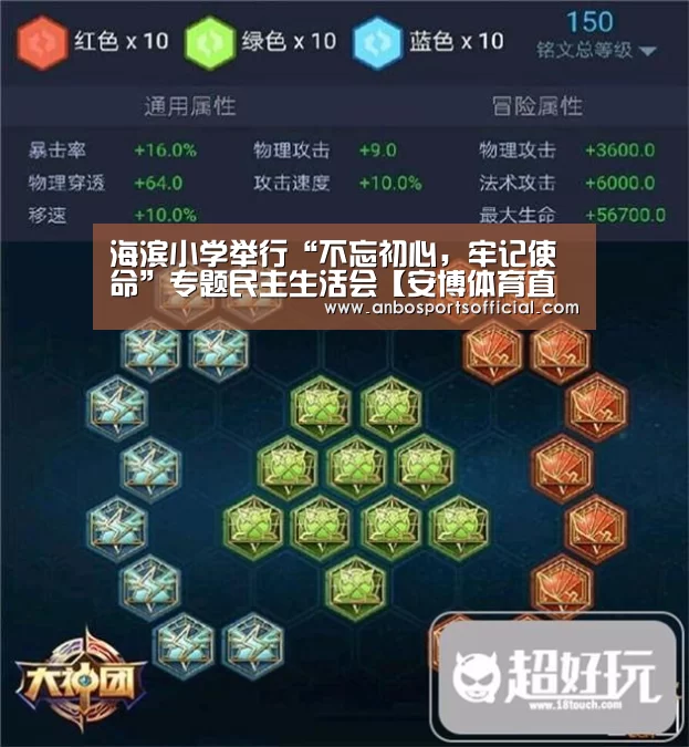 海滨小学举行“不忘初心,牢记使命”专题民主生活会【安博体育直播】(图1) 安博体育直播